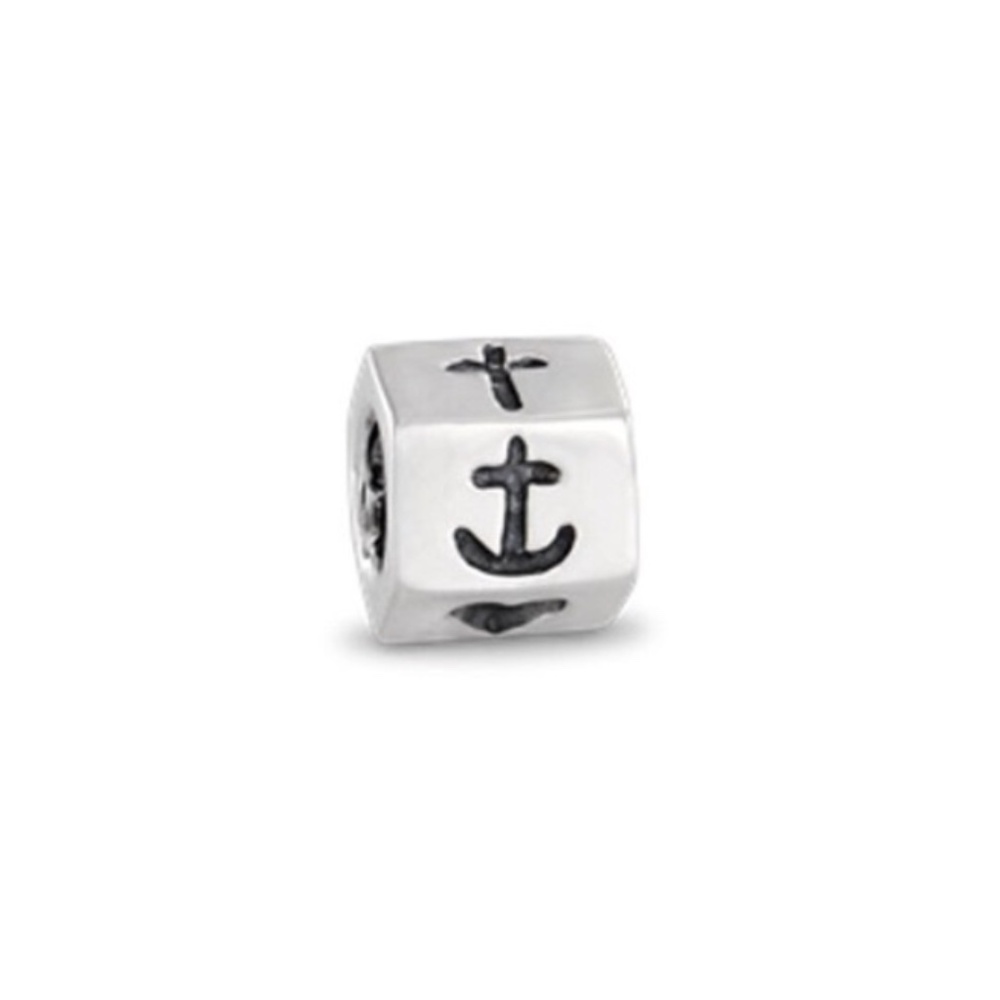 Pandora- Sterling Silver Heart Anchor Cross Charm
